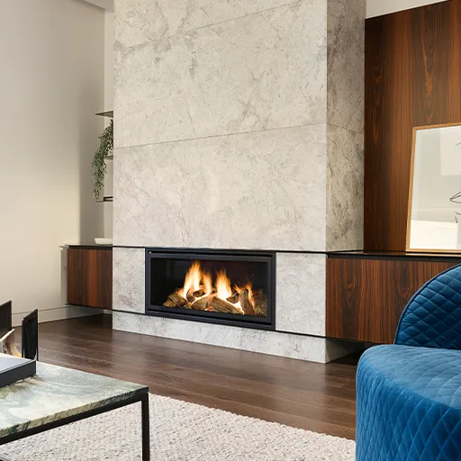 Custom stone fireplace surrounds offering a sophisticated and elegant centerpiece for any living space.