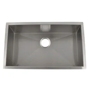 Handmade stainless steel kitchen sink