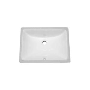 Square ceramic bathroom sink for vanity