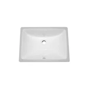 Square ceramic bathroom sink for vanity